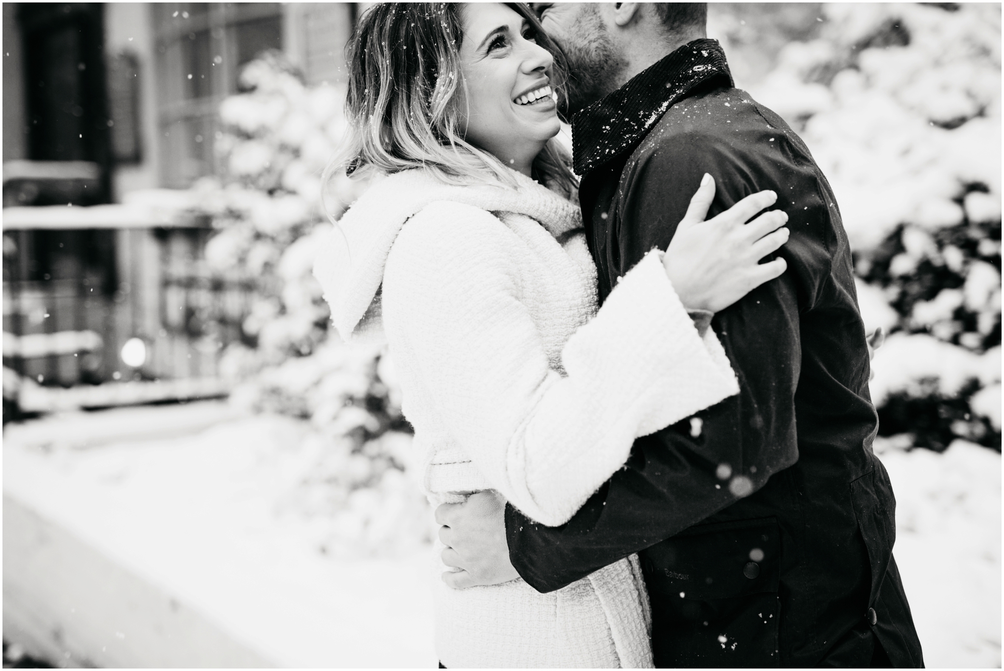 Kristina + Kyle | Snowy Engagement Session | Bridgeport, CT » Beet ...