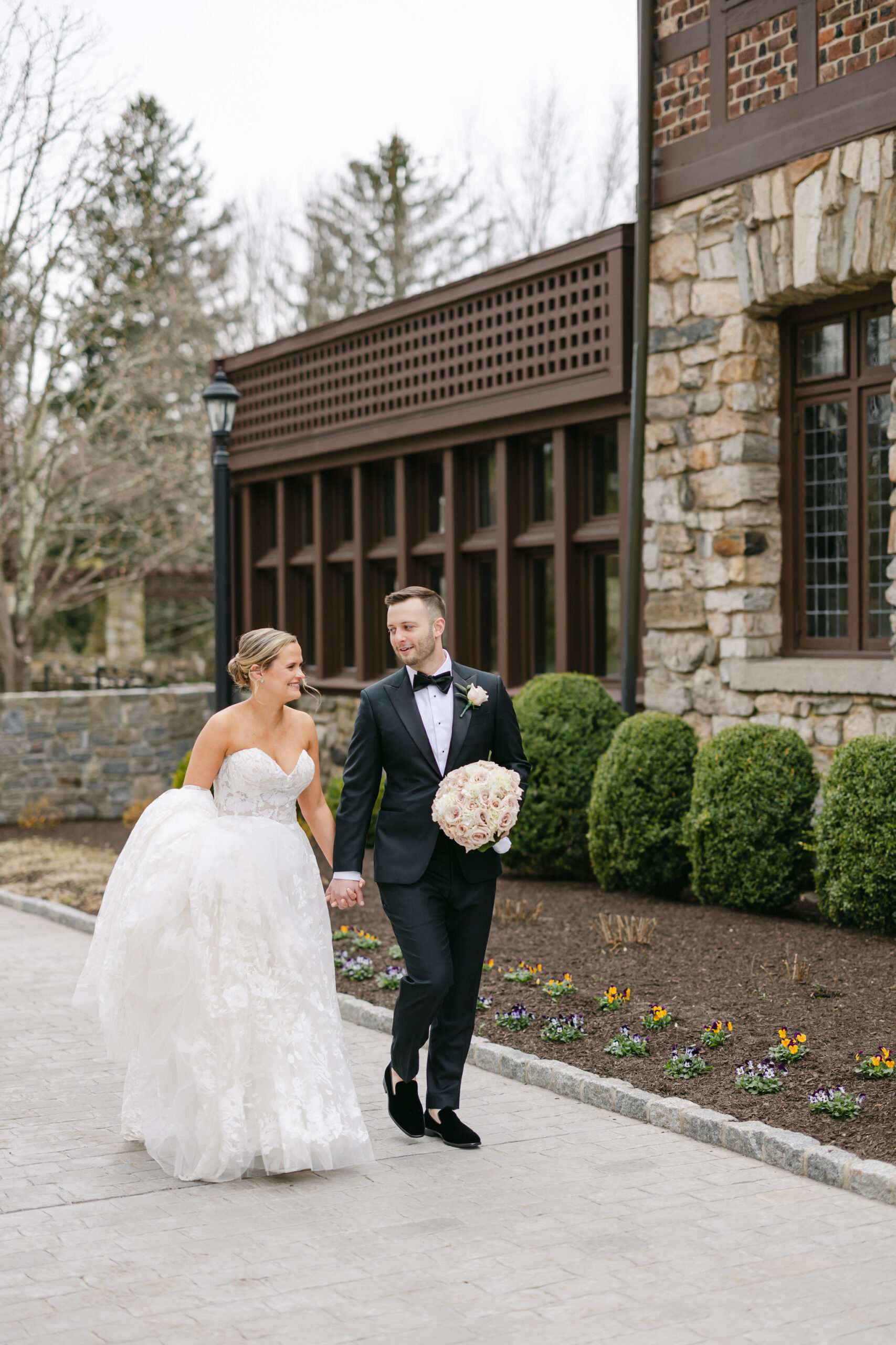 Tricia Jesse Spring Wedding at Le Chateau South Salem NY Beet Blossom